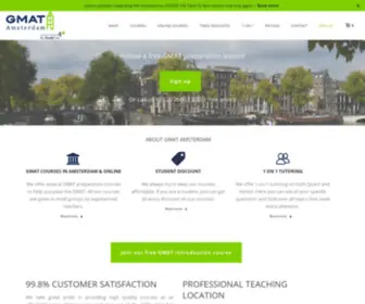 Gmatamsterdam.com(Our goal at GMAT Amsterdam) Screenshot