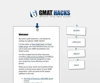 Gmathacks.com(GMAT Hacks) Screenshot