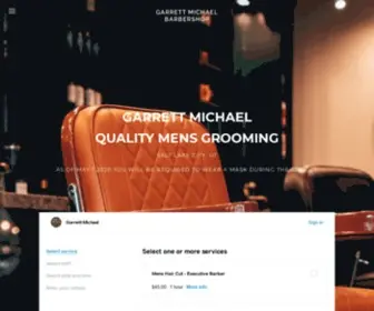 Gmbarbershop.com(Garrett Michael Barbershop) Screenshot