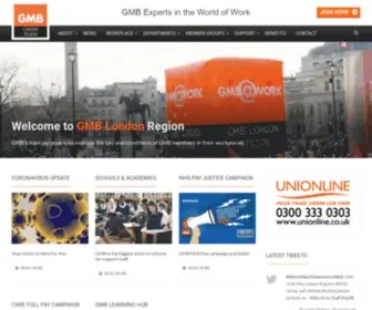 GMblondon.org.uk(GMB London) Screenshot