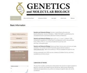 GMB.org.br(Genetics and Molecular Biology) Screenshot