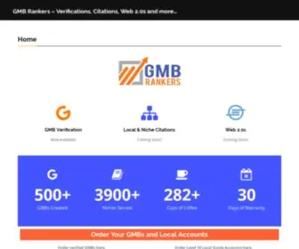 GMbrankers.com(GMB Verifications & Reviews) Screenshot