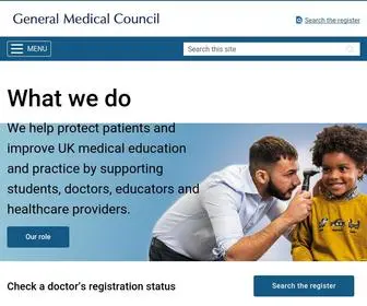 GMC-UK.org(Homepage of the General Medical Council (GMC)) Screenshot
