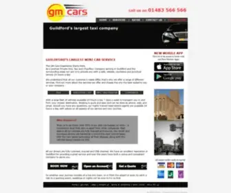Gmcarstaxis.com(Guildford's Largest Taxi Company) Screenshot