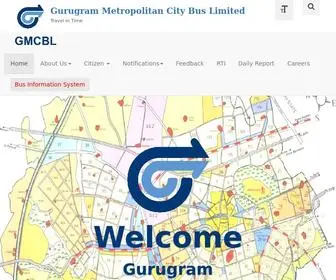 GMCBL.in('Gurugram Metropolitan City Bus Limited' has been inc) Screenshot