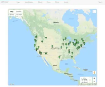 GMcmap.com(Geiger Counter World Map Real Time Radiation World Map) Screenshot