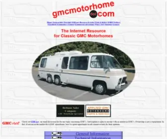 GMcmotorhome.com(The GMC Motorhome Source) Screenshot