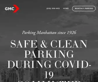 GMcparkingnyc.com(GMC Monthly Parking) Screenshot