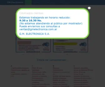 Gmelectronica.com.ar(GM Electrónica) Screenshot