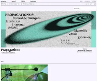 Gmem.org(Gmem CNCM Marseille) Screenshot