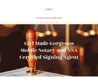 GMgnotary.com(Girl Made Gorgeous Mobile Notary) Screenshot