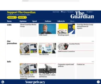 GMGPLC.co.uk(Guardian Media Group PLC) Screenshot