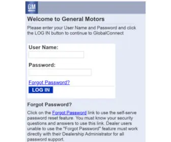 GMgreendealer.com(VSP Logon Form) Screenshot