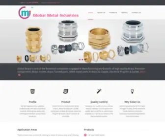Gmiindia.com(Industrial Cable Glands manufacturers) Screenshot