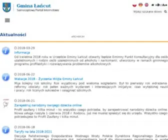 Gminalancut.pl(Urząd Gminy Łańcut) Screenshot