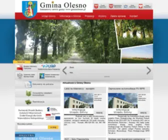 Gminaolesno.pl(Oficjalna strona Gminy Olesno) Screenshot