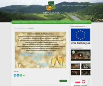 Gminasanok.pl(Gmina Sanok) Screenshot
