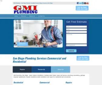 Gmiplumbing.com(GMIPlumbing in San Diego) Screenshot