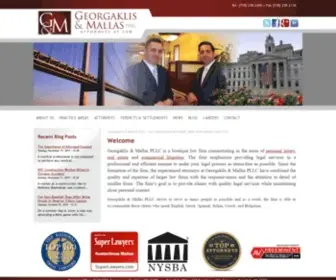 Gmlawny.com(Georgaklis & Mallas PLLC) Screenshot