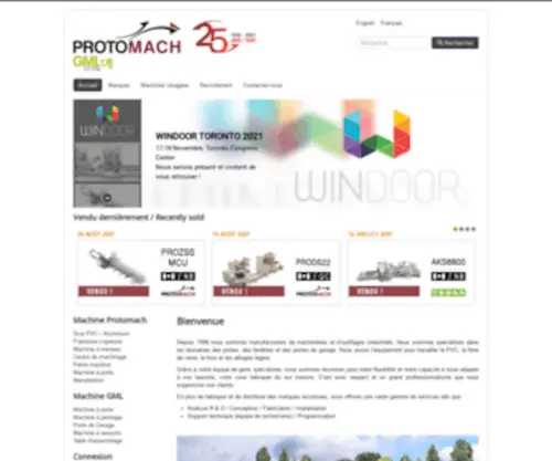 GMlmachineries.com(Protomach GML) Screenshot