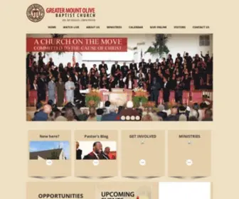 Gmochurch.org(Greater Mount Olive Baptist Church) Screenshot