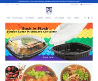 Gmpackaging.co.uk(Food Packaging to go) Screenshot