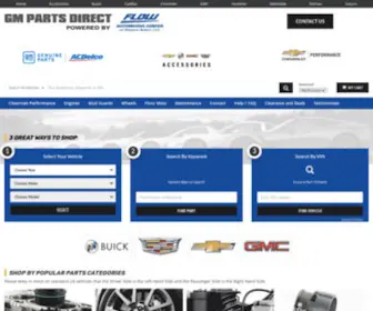 Gmpartsdirect.com(GM Parts Direct) Screenshot