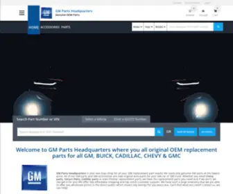 Gmpartsheadquarters.com(Genuine GM Parts) Screenshot