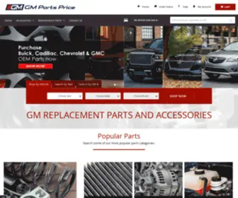 Gmpartsprice.com(Purchase Genuine GM Parts Online) Screenshot