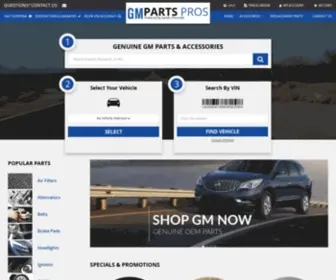 Gmpartspros.net(Buy OEM GM®) Screenshot