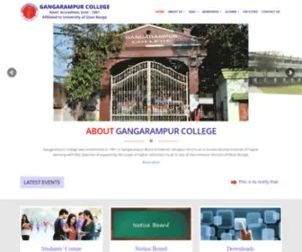 GMpcollege.org(Gangarampur College) Screenshot