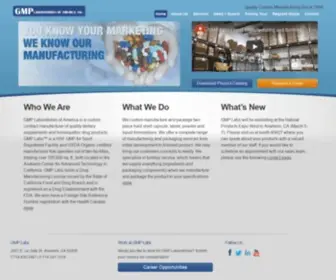 GMplabs.com(Custom Manufacturer of Nutraceuticals) Screenshot