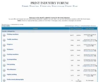 GMPX.com(PRINT INDUSTRY FORUM) Screenshot