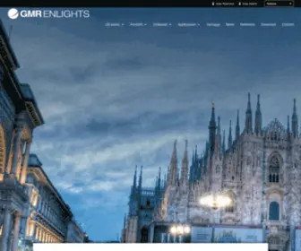 Gmrenlights.com(GMR ENLIGHTS è un’azienda produttrice di Illuminazione a LED) Screenshot