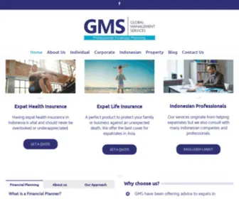 GMS-Financial.com(Expat Health Insurance) Screenshot