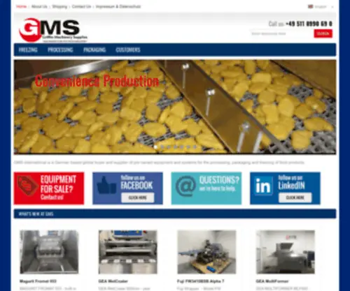 GMS-Food.com(GMS International) Screenshot