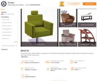 Gmsales.in(Salon Chair and Shampoo Chair Manufacturer) Screenshot