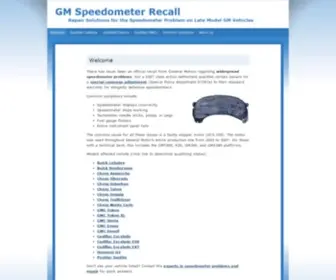 GMspeedometerrecall.com(GM Speedometer Recall) Screenshot