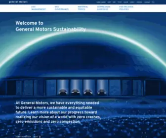 Gmsustainability.com(General Motors 2018 Sustainability Report) Screenshot