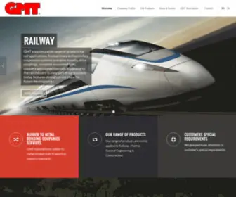 GMT.com.my(Range of rubber to metal bonded products specializing) Screenshot