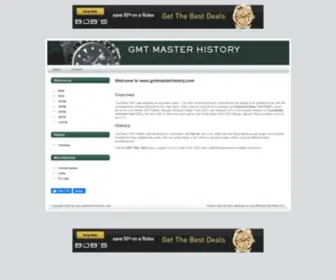 GMtmasterhistory.com(GMT Master History) Screenshot