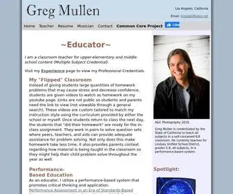 Gmullen.net(Educator. Innovator. Promoter. I am a classroom teacher) Screenshot