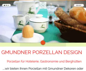 Gmundner-Porzellan.at(Gmundner Porzellan Design) Screenshot