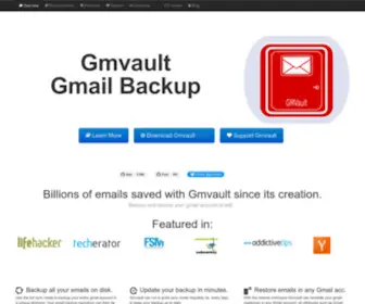 Gmvault.org(Gmail backup) Screenshot