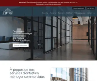 GMvservices.ca(Entretien ménager) Screenshot