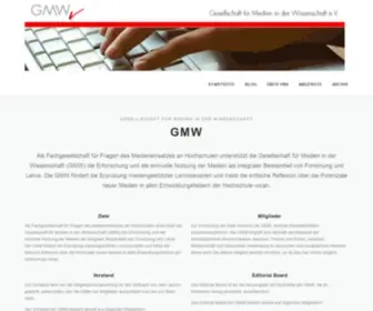 GMW-Online.de(Gesellschaft für Medien in der Wissenschaft) Screenshot