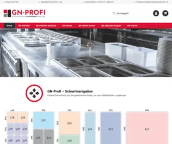 GN-Profi.de(GN Behälter und Gastronormbehälter günstig kaufen beim GN) Screenshot