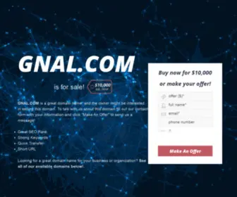 Gnal.com(For Sale) Screenshot