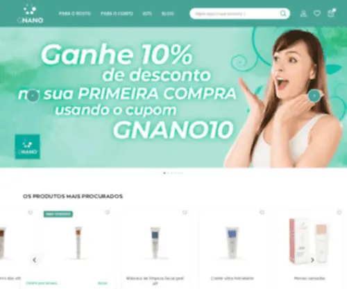 Gnano.com.br(Dermocosméticos) Screenshot