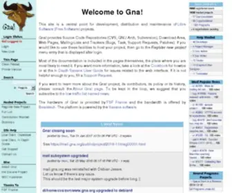 Gna.org(Welcome [Gna!]) Screenshot